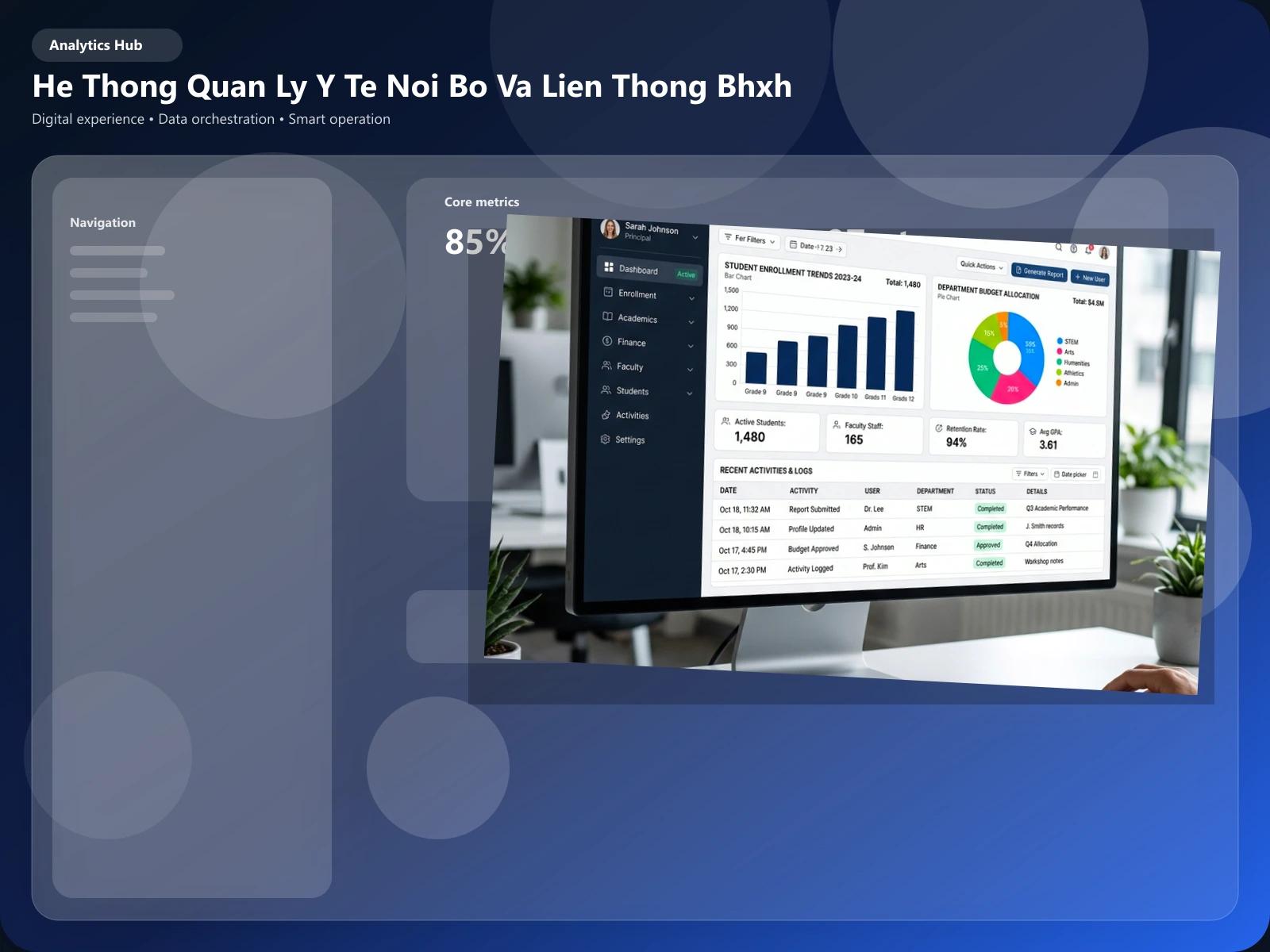 Hệ thống quản lý y tế nội bộ và liên thông BHXH visual secondary 1